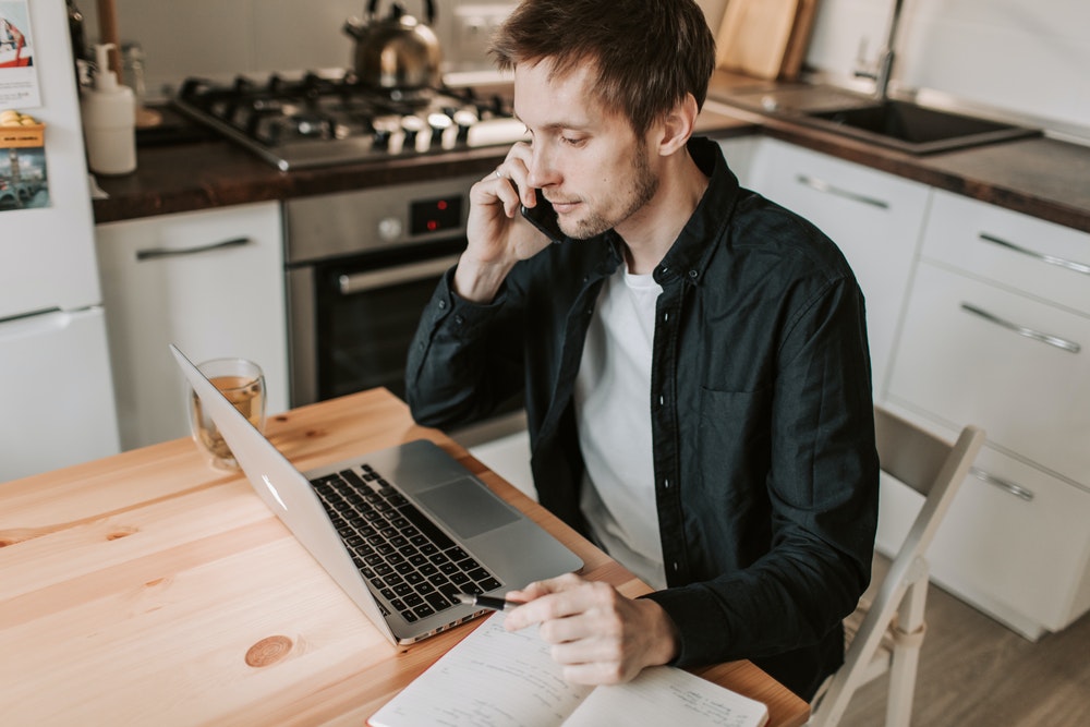 working from home